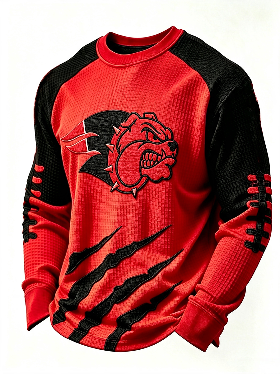 Men'S Rugby Printed Waffle T-Shirt