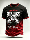 Men's Football Print Casual T-Shirt
