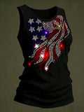 Women's Print Crew Neck Tank Top