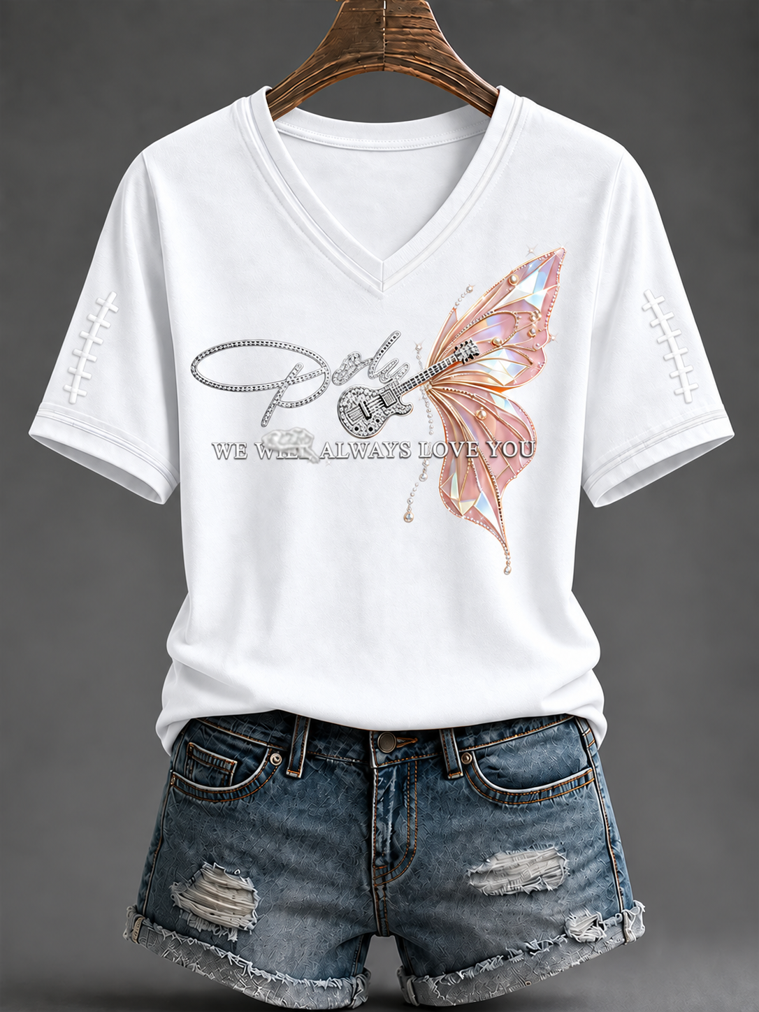 Women's Football Commemorative Printed T-Shirt