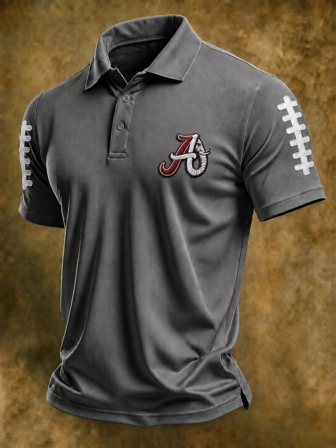 Men'S Rugby Collar Polo T-Shirt