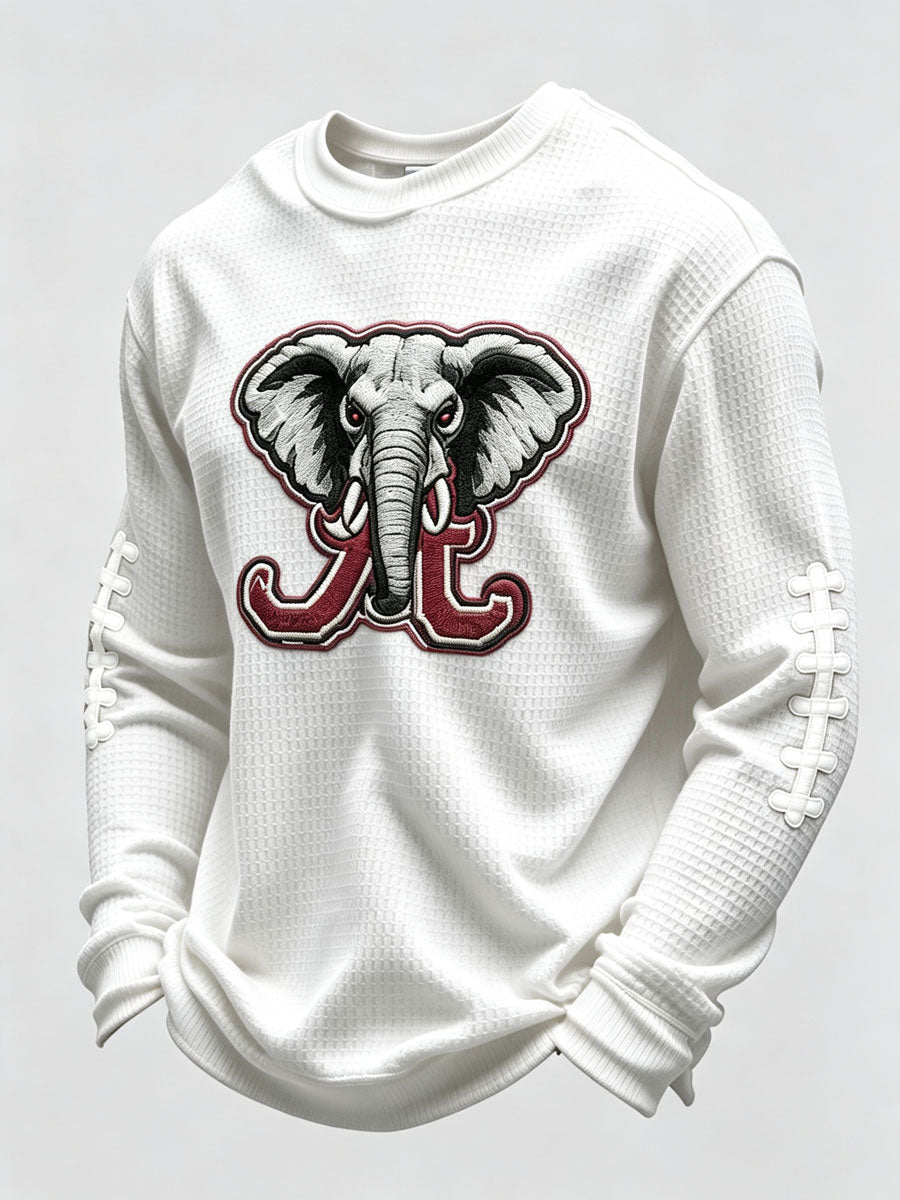 Men's Rugby Pattern Waffle T-shirt