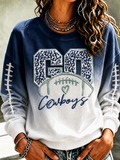 Women'S Football Printed Casual Sweatshirt