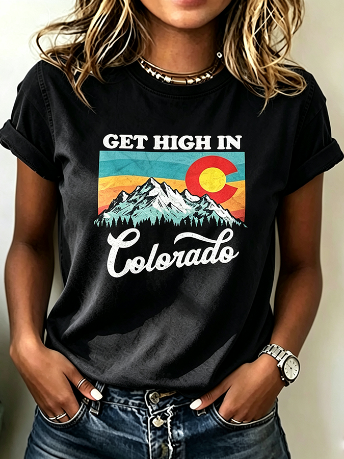 Women's Colorado 150years Anniversary Casual T-shirt