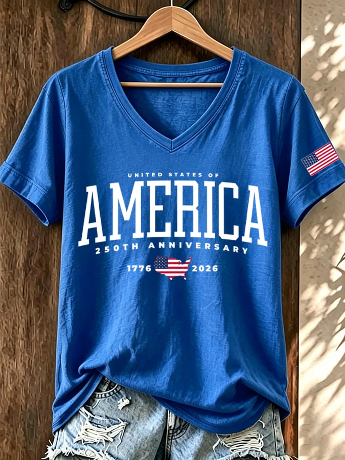 Women's UNITED STATES OF AMERICA 250 YEARS T-shirt