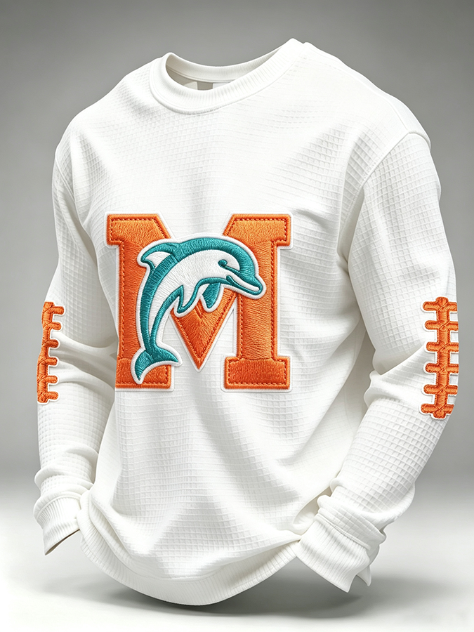 Men'S Retro Football Waffle T-Shirt
