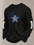 Men'S Football  Printed Waffle T-Shirt