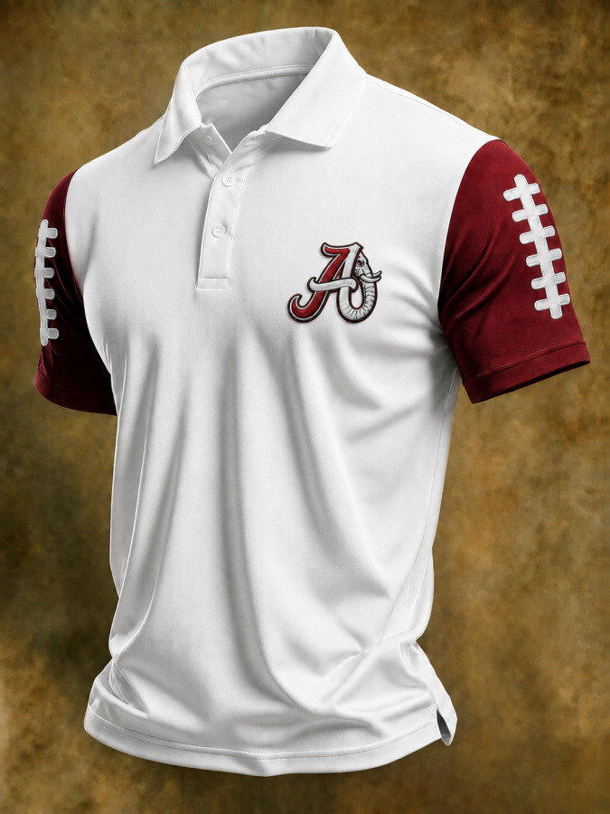 Men'S Rugby Collar Polo T-Shirt