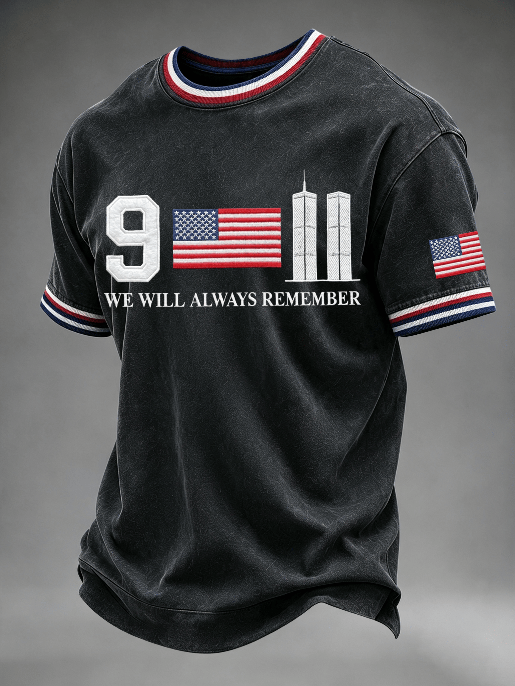 Men's 9.11 We Will Always Remember Printed T-Shirt