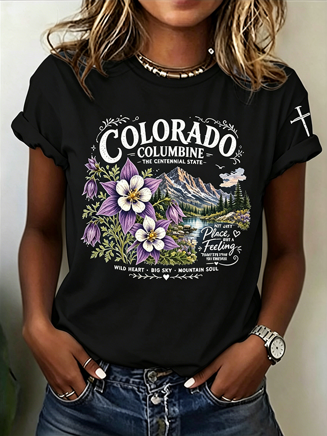 Women's Casual Colorado T-shirt