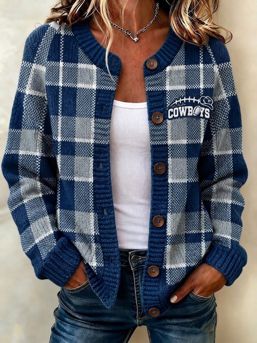 Ladies' Casual Football Fan Casual Cardigan