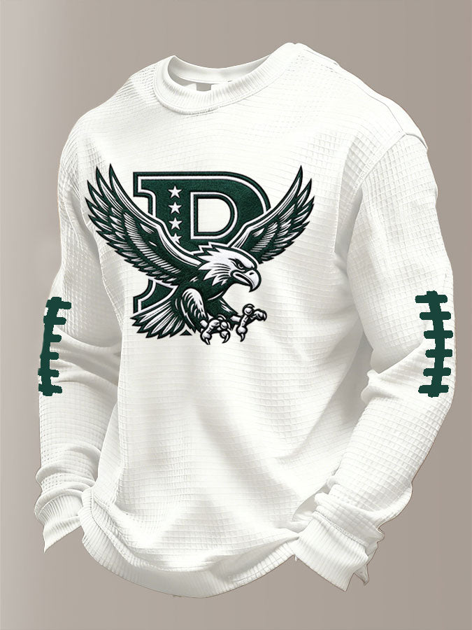 Men'S Football  Printed Waffle T-Shirt