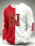 Men's Rugby Pattern Waffle T-shirt