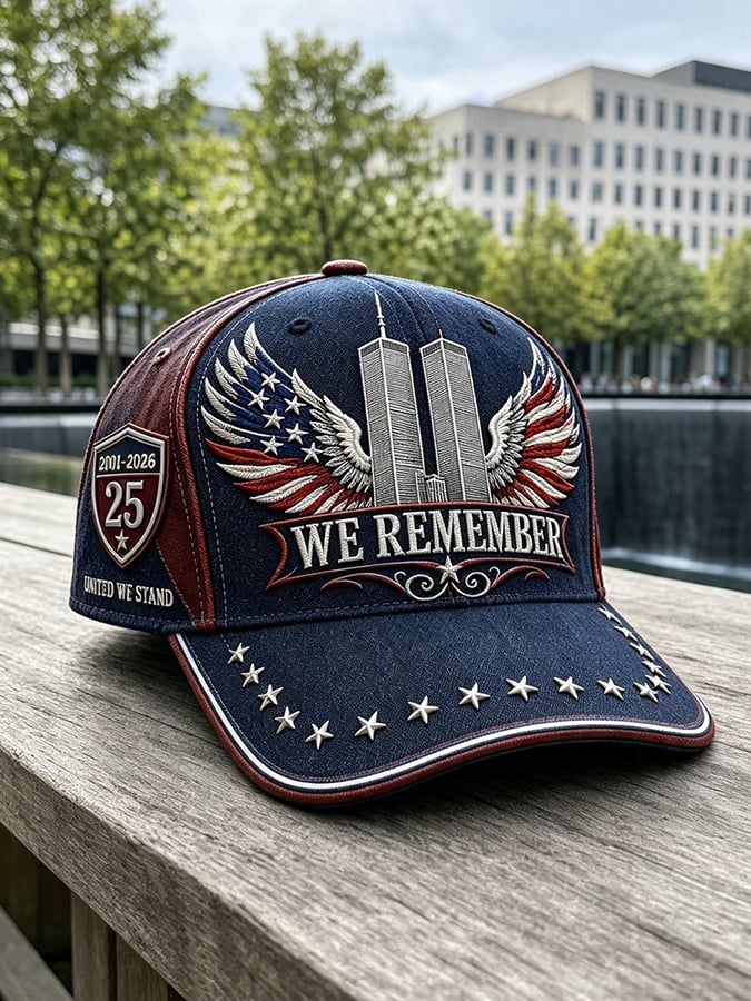 Unisex We Will Never Forget 9 11 Print Baseball Cap