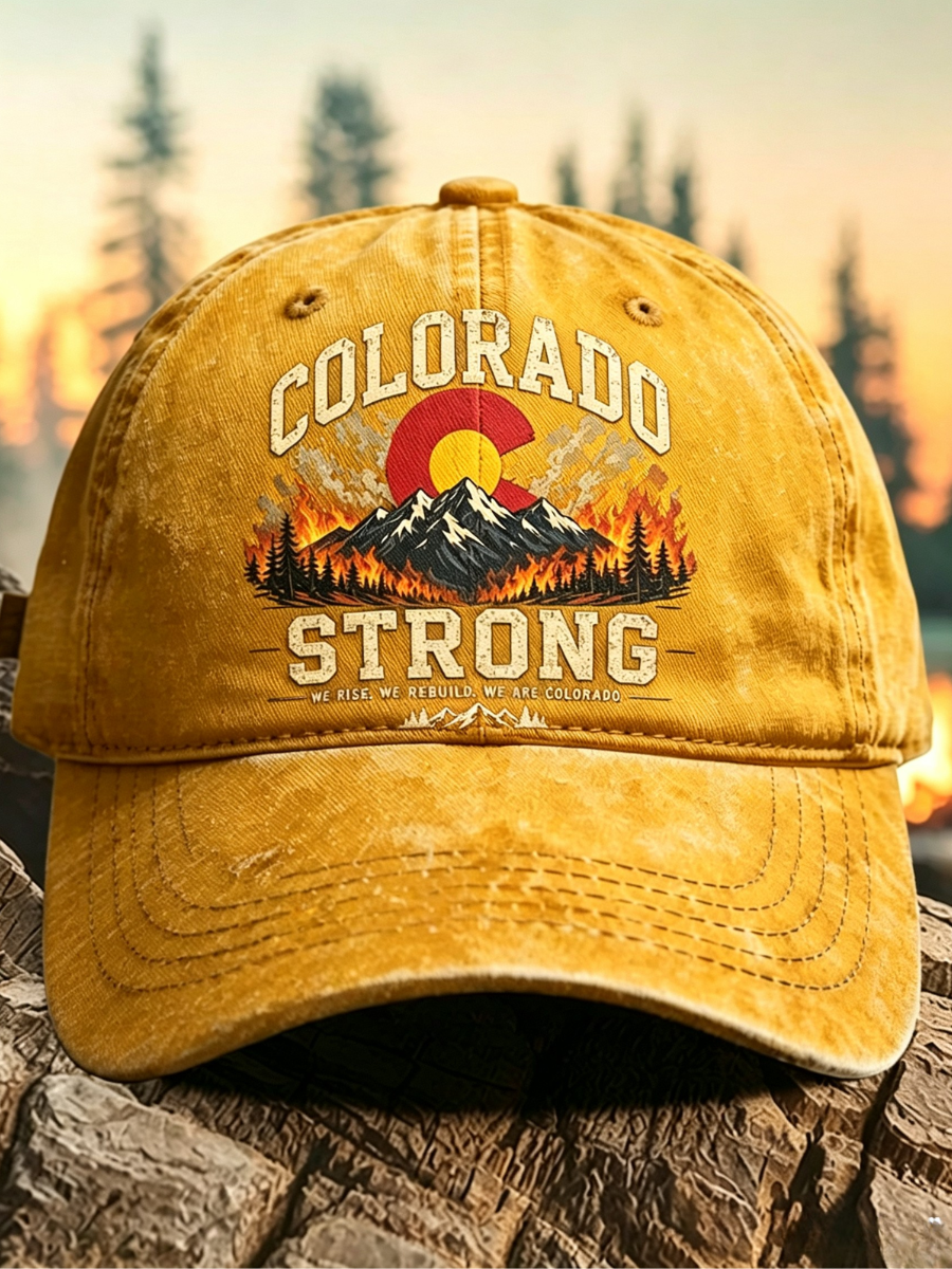Retro Colorado Environmental Protection Print Baseball Cap