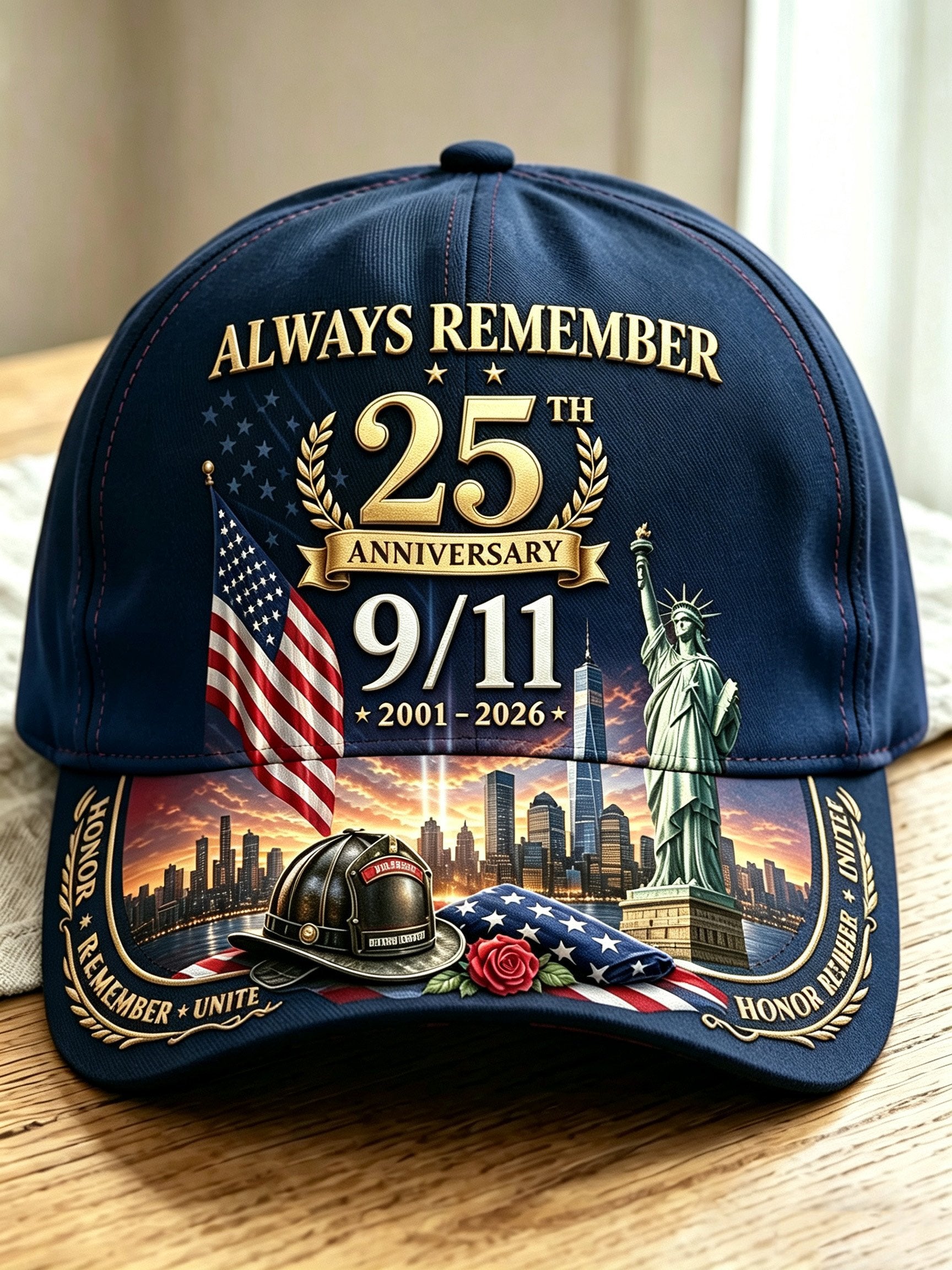9/11 Memorial Printed Hat (Unisex)
