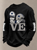 Men'S Football  Printed Waffle T-Shirt