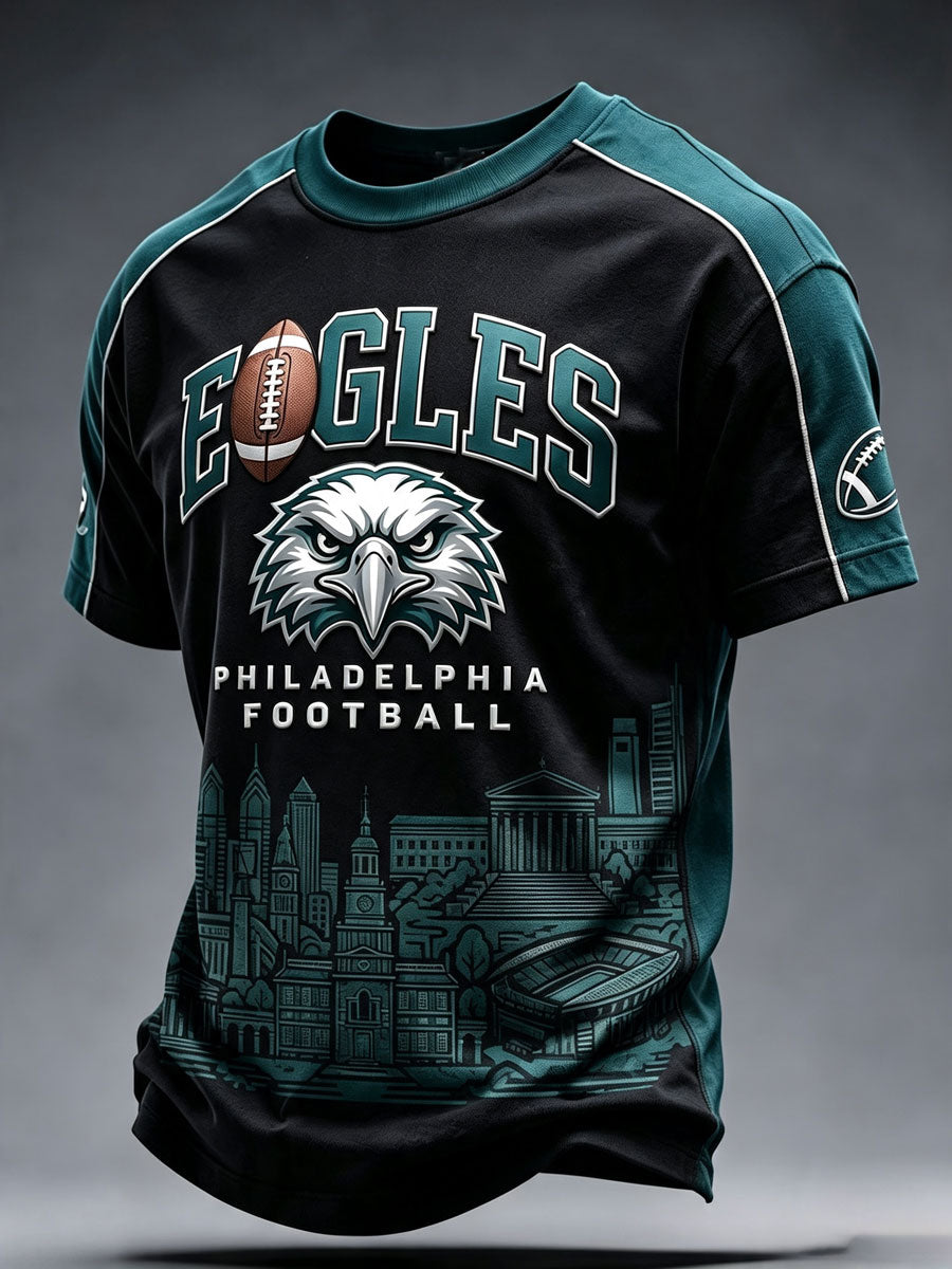 Men's Football Printed Short-Sleeve T-Shirt