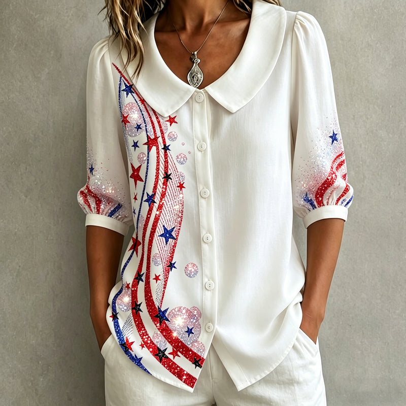 Women's US 250th Anniversary Art Casual Shirt