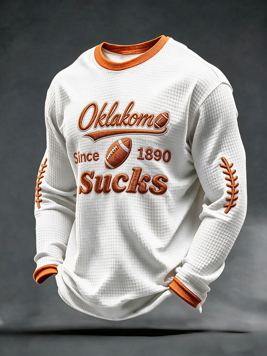 Men's American football long sleeved T-shirt