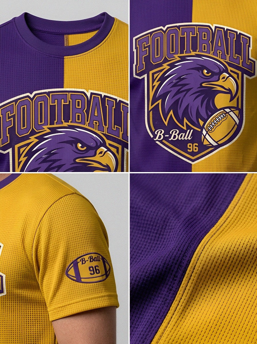 Unisex Baltimore Ravens Football Eagle Shield Printed T-shirt