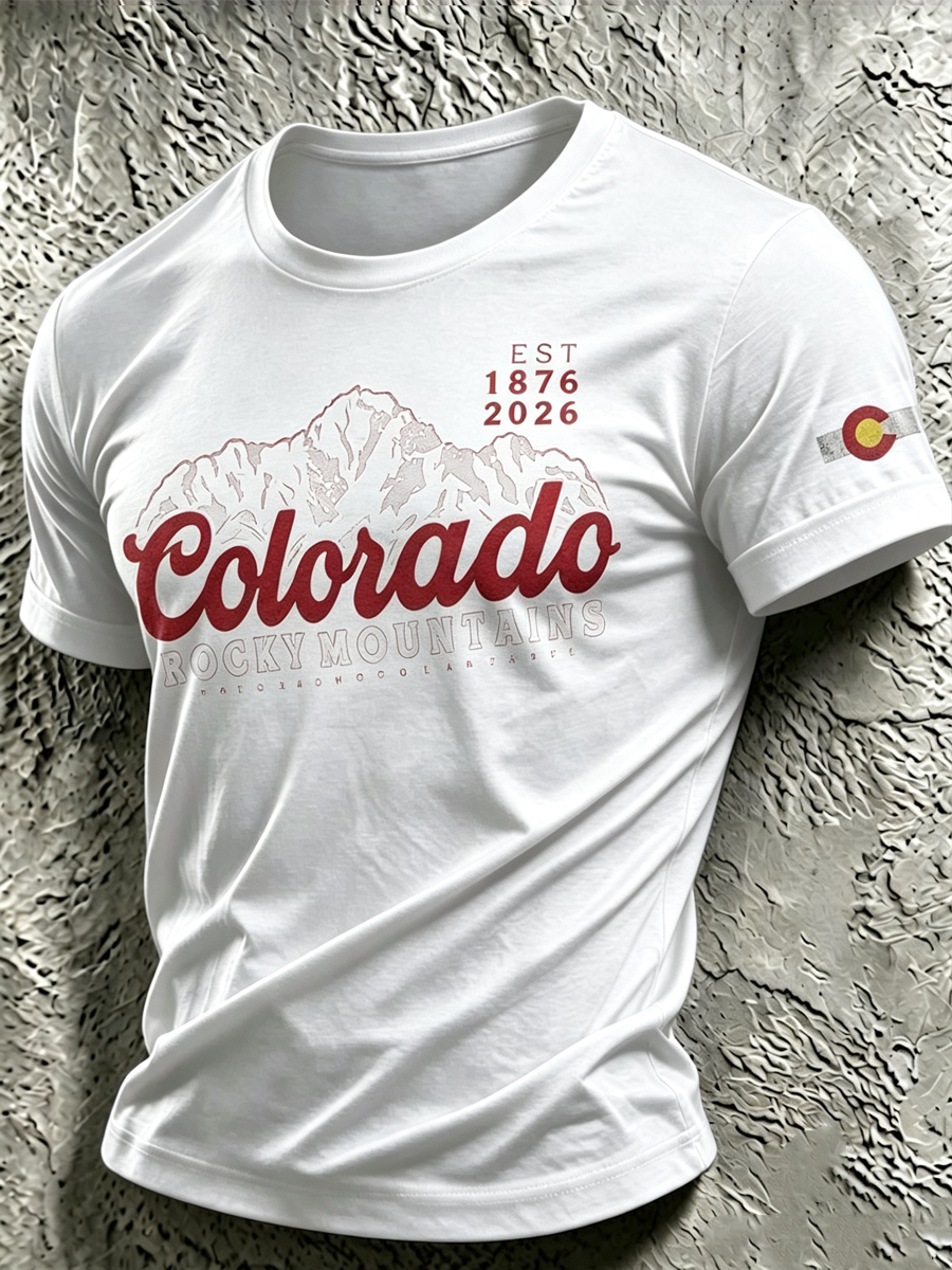 Men's Forest Fire Print T-Shirt
