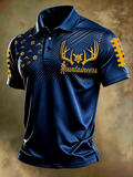 Men's Football Printed Polo Shirt