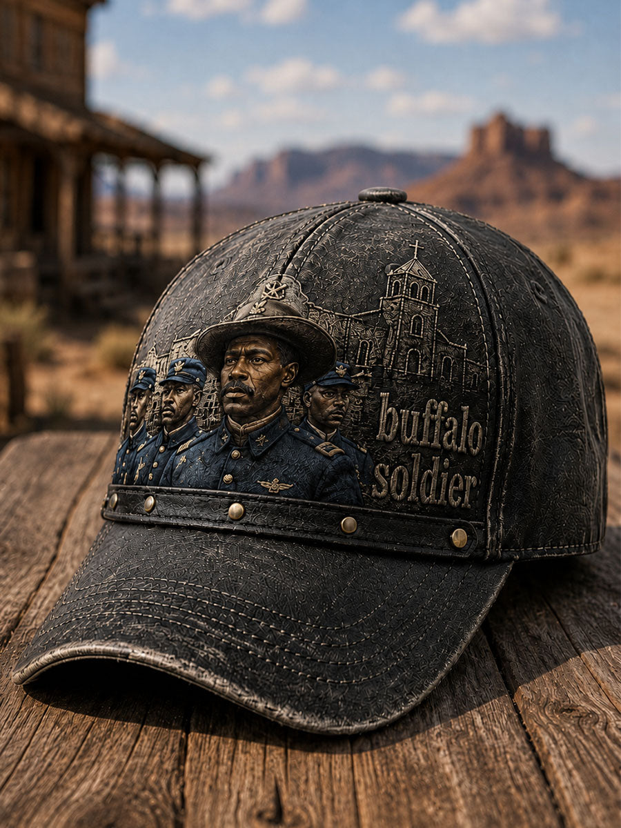 Buffalo Soldier Vintage Military Cap