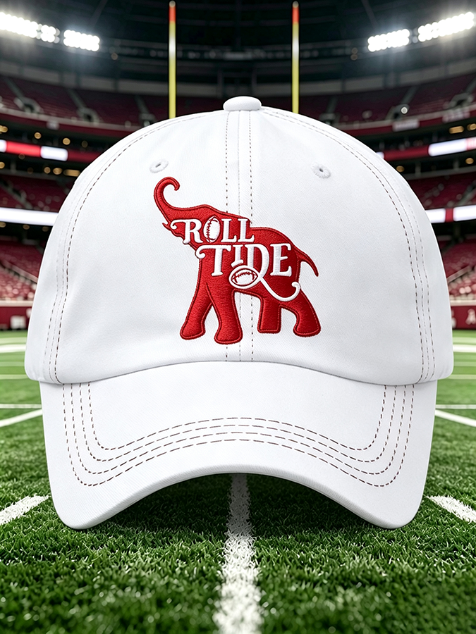 Neutral Rugby Print Duckbill Cap