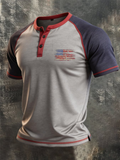 Men's Vintage 100% Pure Cotton Slub Stretch T-Shirt