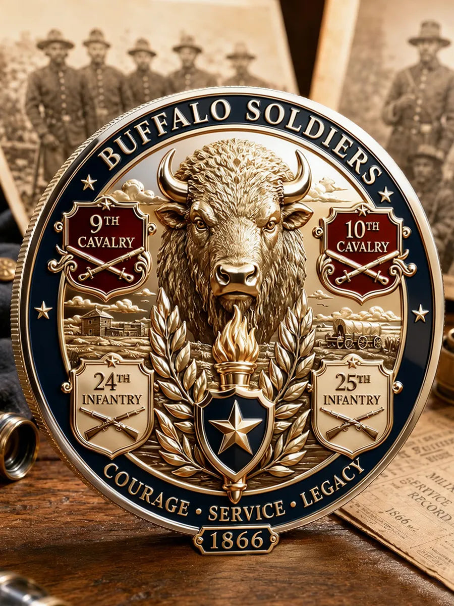 Buffalo Soldiers Commemorative Metal Medal