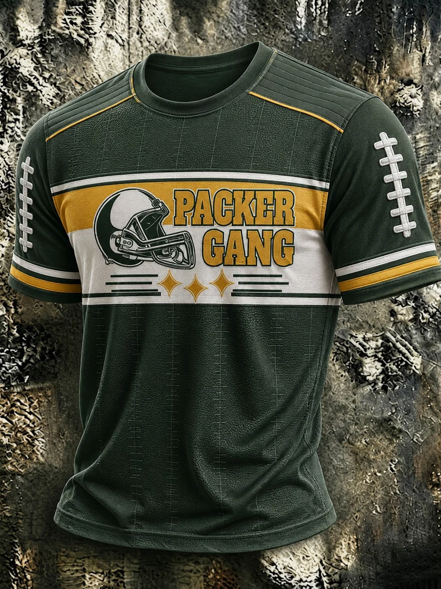 Men'S Football Fan Printed T-Shirt