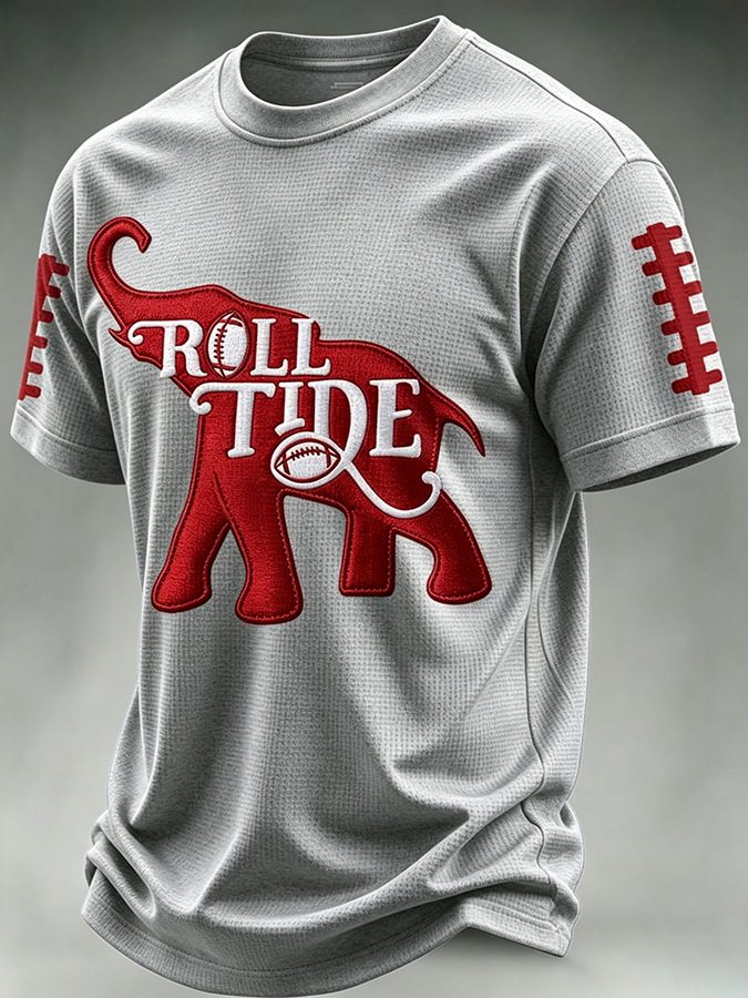 Men'S Football Fan Waffle T-Shirt