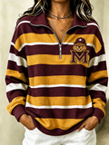 Women's Football Zip-Up Sweatshirt