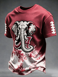 Men'S Football Pattern Waffle T-Shirt
