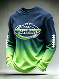 Men'S Football Printed Waffle T-Shirt