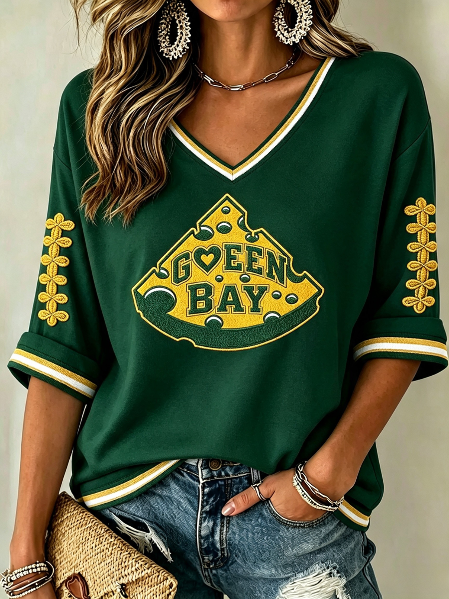 Women's Football Printed T-shirt