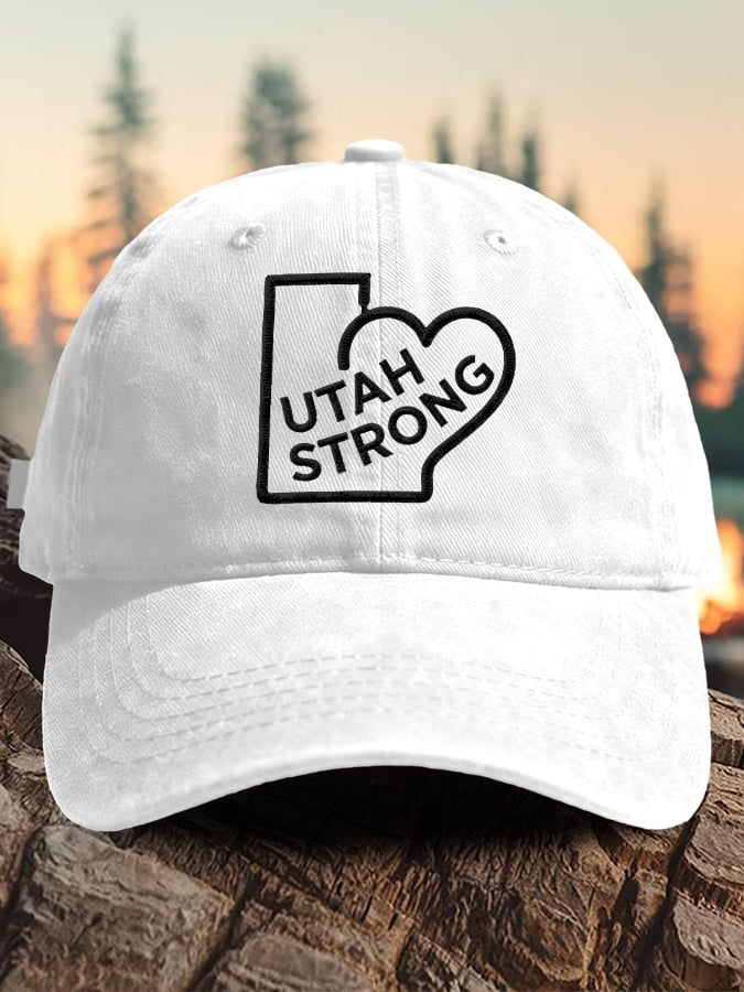 Retro Utah Strong Utah Wildfires Praying For The FirefightersPrint Baseball Cap