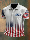 Men's American 250th Anniversary Casual Short-Sleeve Polo Shirt