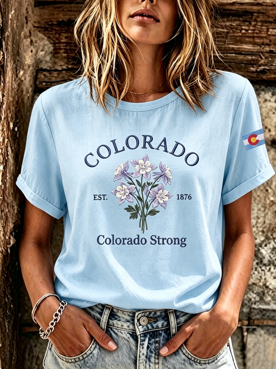 Women's Casual Colorado Strong T-shirt