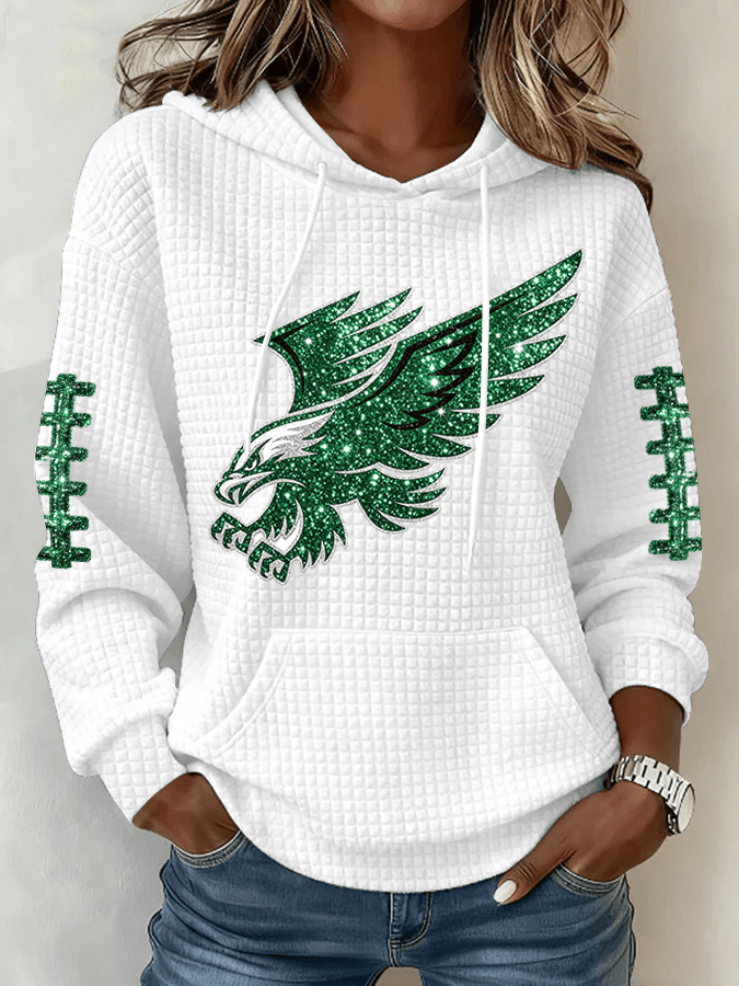 Women's Football Print Sweatshirt