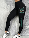 Women'S Football Print Leggings