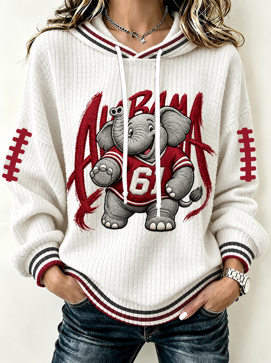Women'S Football Print Sweatshirt