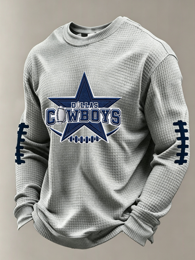 Men'S Football  Printed Waffle T-Shirt