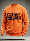 Men's Football Gameday Gift For Football Fans Crew Neck Sweatshirt