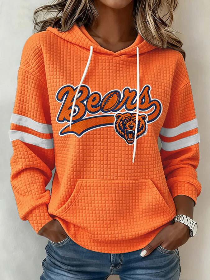 Women'S Football Fans Print Sweatshirt