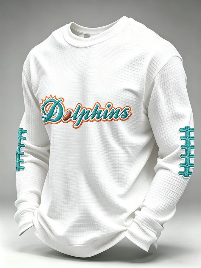 Men'S Retro Football Waffle T-Shirt