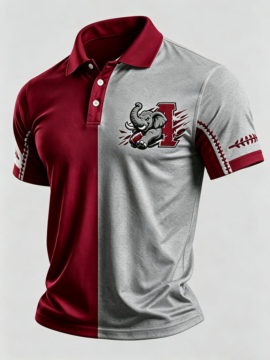 Men'S Football Fan Printed Polo Shirt