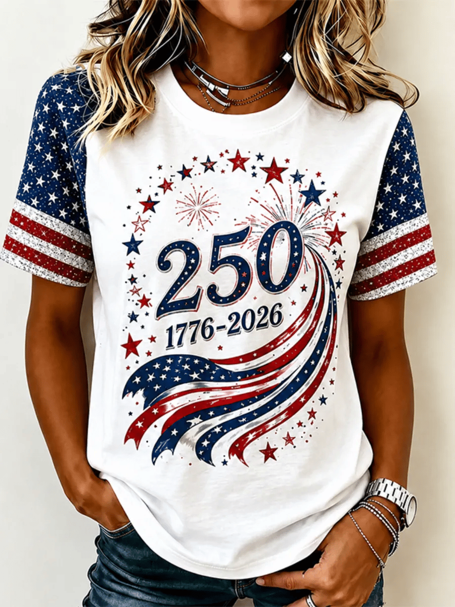 Women's America 1776-2026 Freedom Print T-shirt