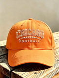 Neutral football printed casual hat